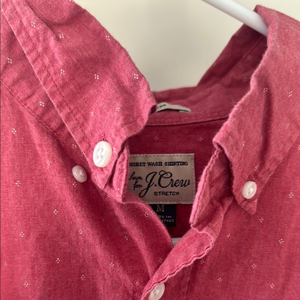 J. Crew Red Stretch Shirt